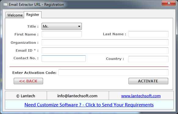Email Extractor URL